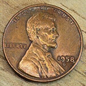 1958d Doubled Die Obverse Doubled Ear Lincoln Wheat Cent Error Coin READ